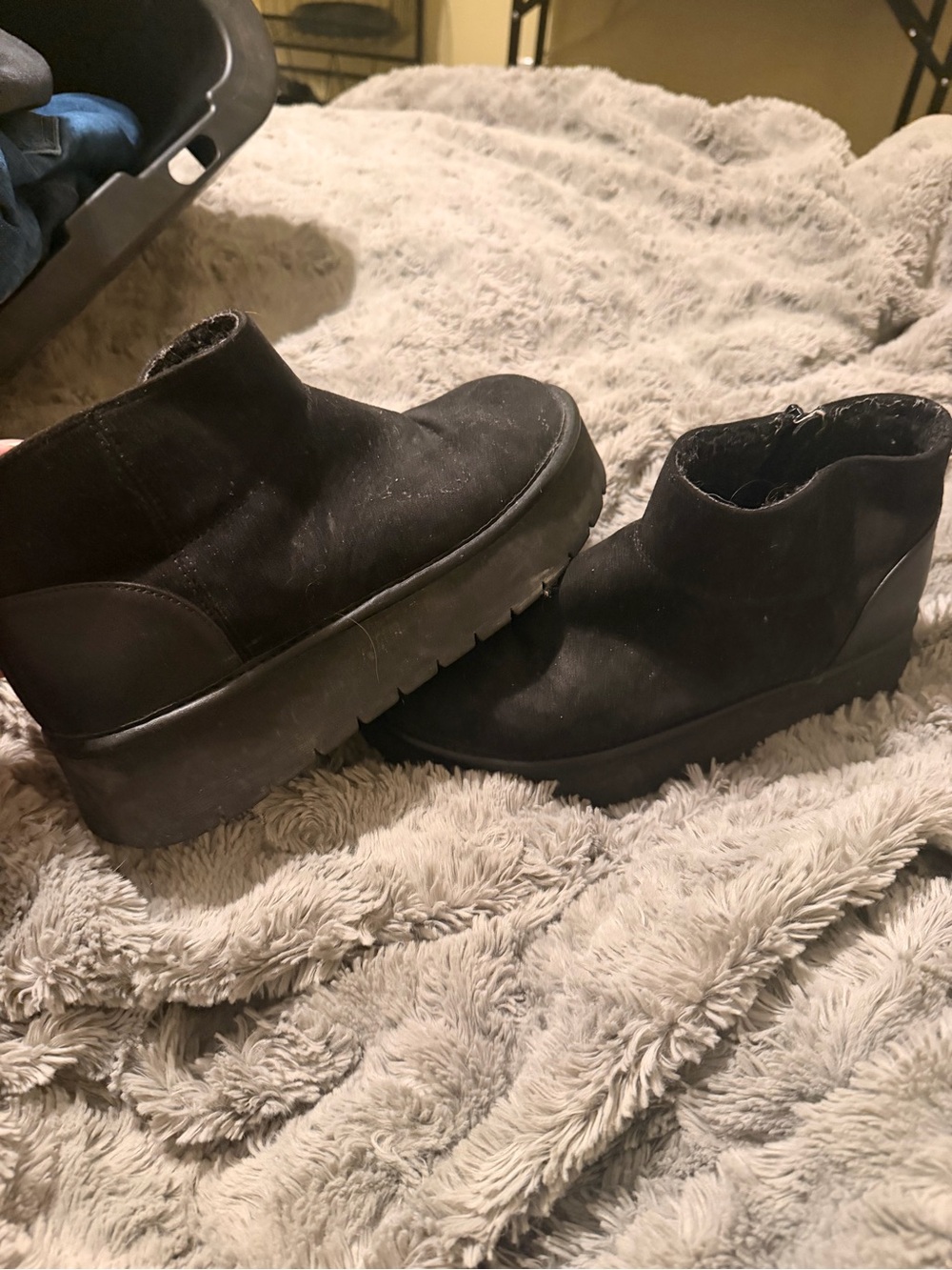 Target Black Platform Ankle Booties